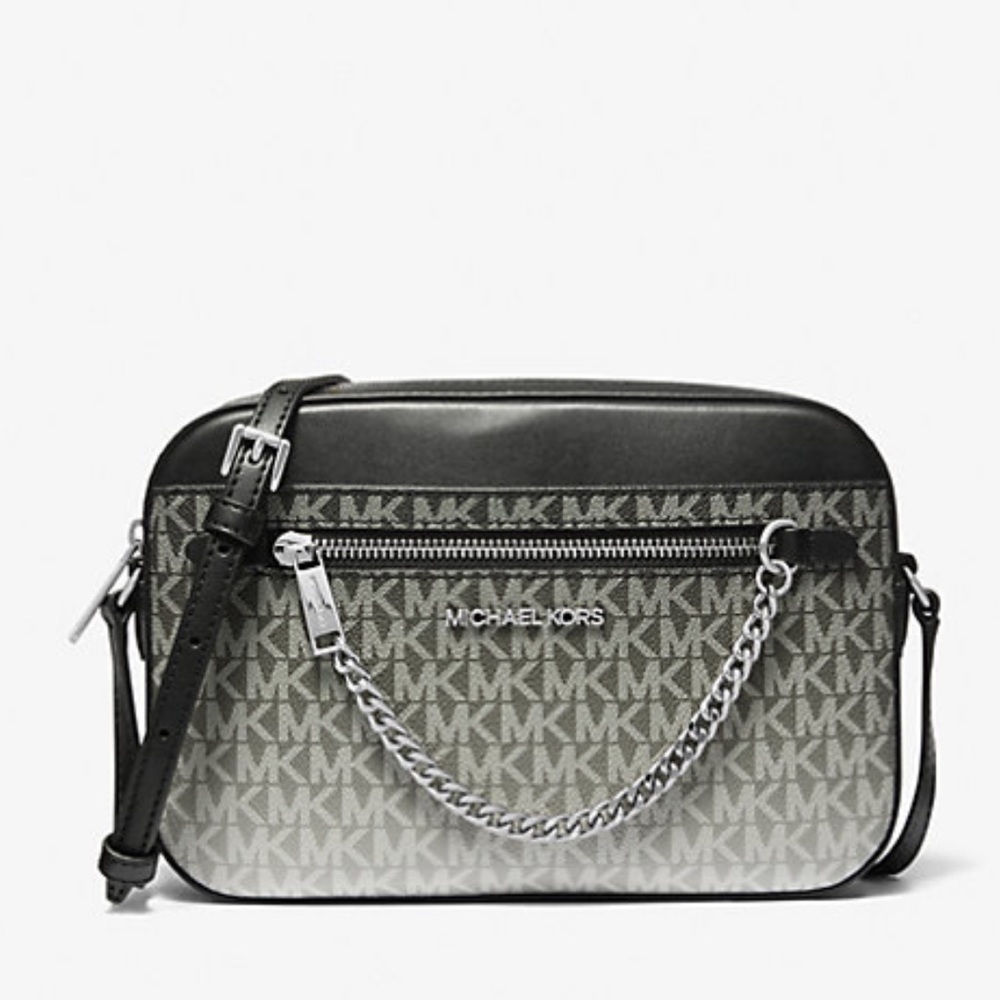 MICHAEL KORS Jet Set Lg Ombré Signature Logo EW Crossbody Body East West 
Black - Picture 2 of 16